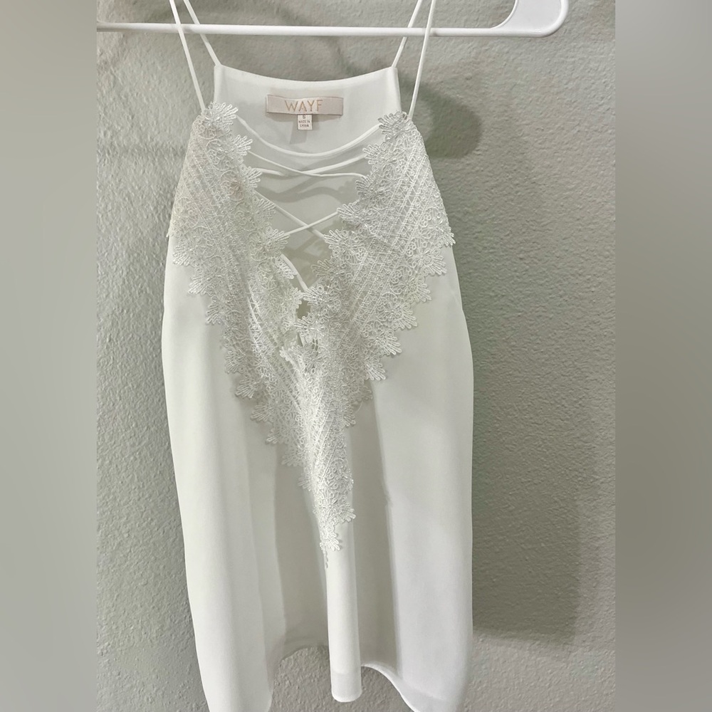 WAYF, white tank, small